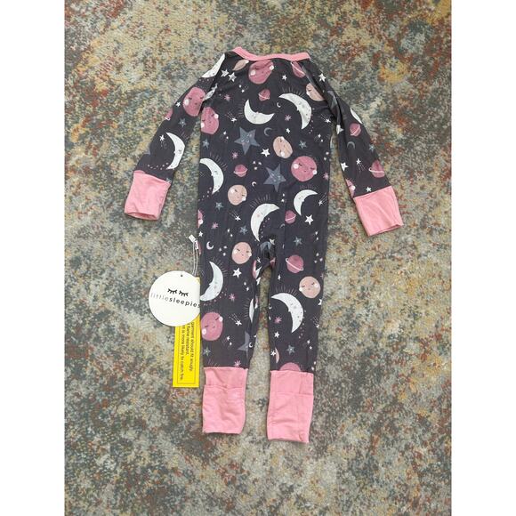 NWT Little Sleepies , to the moon and back pink size 3-6 months - Picture 4 of 4